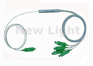 PLC فیبر نوری ماژول شکاف 1 X 4 SC APC اتصال قطر 0.9 میلی متر برای CATV