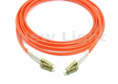کابل فیبر نوری نارنجی دوگانه LC LC، فیبر نوری چند منظوره دوبلکس برای شبکه