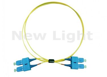 SC SC کابل فیبر نوری Jumper SM DX 9-125 قطر 1.2mm برای تجهیزات آزمایش داده