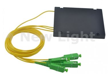 1x3 PLC فیبر نوری Splitter تک حالت اتصال نوری کابل با SC APC اتصال