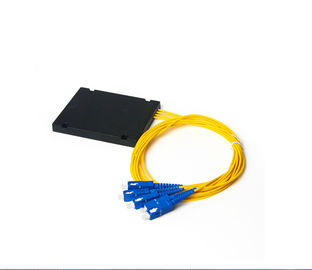 SC Connector PLC فیبر نوری Splitter تنها حالت 1260-1650 موج عملیاتی