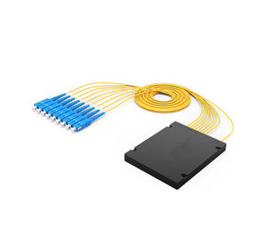 FTTH 1 X 8/32 نوری PLC splitter ماژول SC اتصال PC WDM / CWDM حالت واحد