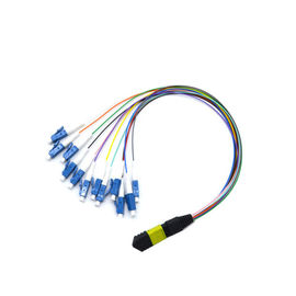 12 فیبر اتصال دهنده MPO MTP کابل فیبر Om2 کابل فیبر Mpo اتصال