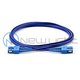 سیم UPC آبی رنگ زره پوش فیبر نوری 2.0 Duplex پچ کابل