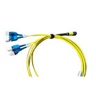 MTP برای Uniboot 4 X LC Duplex MPO کابل تنه کابل / G652D PVC کابل پرش