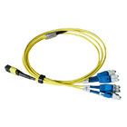 8 فیبر MTP برای Uniboot 4 X LC MTP Trunk Cable Mpo to Lc Breakout کابل