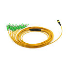12 فیبر فنر از ضعف کم MTP MPO زرد به ST APC Mpo Tribles کابل وصله پچ طول 1 متر