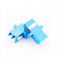 آبی رنگ فیبر نوری آداپتورهای اتصال چند حالت با گوش های جوش داده شده نوع