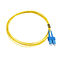 SC / UPC - LC / UPC SM سمپلین فیبر نوری فیبر نوری زرد PVC / LSZH / OFNR