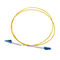 SC / UPC - LC / UPC SM سمپلین فیبر نوری فیبر نوری زرد PVC / LSZH / OFNR