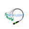 کابل MPO MTP مواد PVC / LSZH، پچ سیم فیبر نوری با طول سفارشی