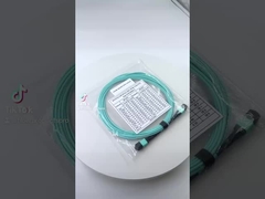 OM3 SM MPO Breakout Cable PVC / LSZH جاکت برای پانل پیچ MTP