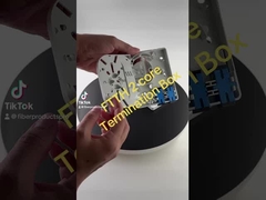 جعبه انتهيات داخلي پلاستيکي FTTH، جعبه انتهيات کابل خروجي ديوار 2 فايبر