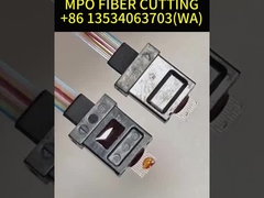 کابل فیبر سبز MPO چند حالت OM3 8 هسته 10 متر برای QSFP / گیرنده