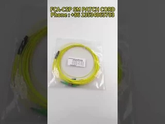LC Unitboot OM4 Magenta Cable Duplex Fiber Optical Patch Cord 50 / 125 نوع کشش