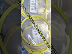 سیم پیچ فیبر نوری دوگانه 2.0mm 2m LSZH E2000 APC Connector زرد