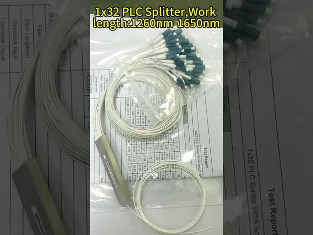 خرید 1x8 فیبر نوری تقسیم کننده با اتصال SC / APC و لوله فولاد ضد زنگ برای برنامه های کاربردی FTTH online manufacture