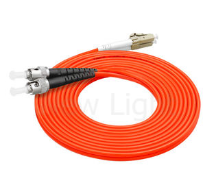 چند حالت ST-LC اتصال فیبر نوری فیبر پچ کابل 3.0mm دوطرفه کابل نارنجی PVC
