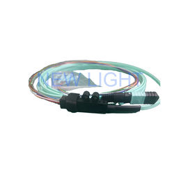 کابل فیبر 8F MPO به LC MM زن 50/125um PVC 3.0mm mpo 24 کابل فیبر