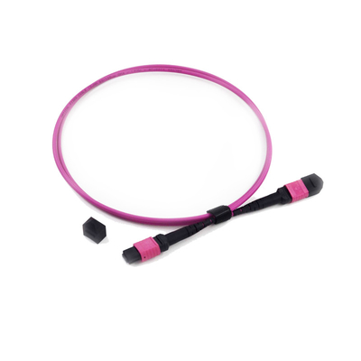 خرید 12 فیبر MPO MTP Patch Cord Loss Insertion Low OM3 PVC 3.0mm OM4 50 / 125 online manufacture