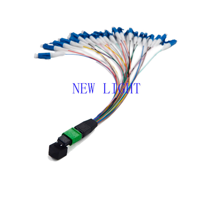 خرید کابل فیبر نوری MPO کم افت ورودی SM 0.9 میلی متر قطر 12 رنگ online manufacture