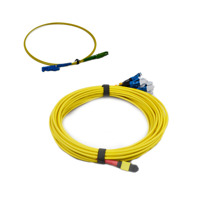 خرید کابل فیبر فیبر MM MPO به LC سازگار با Huawei QSFP online manufacture