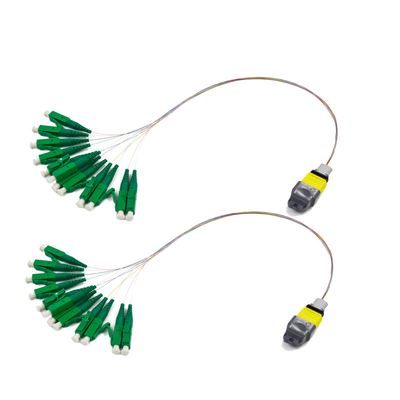 خرید Multimode MPO - 8LC وصله سیم فیبر نوری افت ورودی کم 3.0 میلی متر 50 / 125 online manufacture