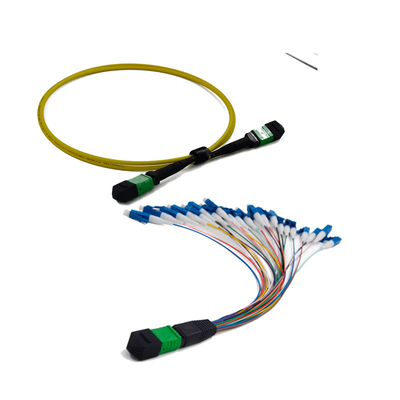 خرید کابل فیبر نوری Singlemode 12 MPO MTP با اتلاف کم 3.0 میلی متر Pigtailed Ruggedised online manufacture