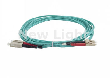 خرید کابل پی وی سی سبز Duplex فیبر نوری LC SC OM3 Multimode 50/125 برای سیستم CATV online manufacture