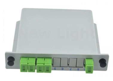 خرید رنگ خاکستری SC APC 1x4 PLC Splitter Box Planar Waveguide Type برای سیستم های FTTH online manufacture