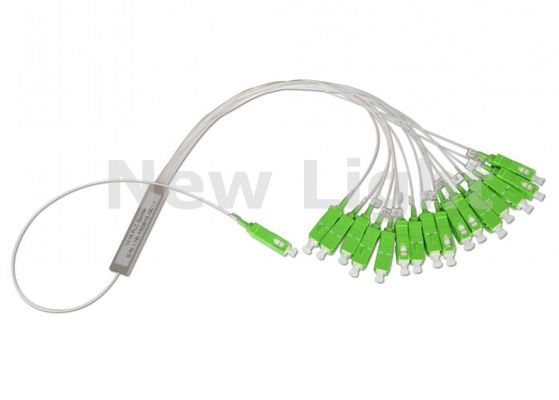 خرید 1x16 ABS جعبه سیاه فیبر نوری تقسیم کننده با 3.0mm کابل ورودی برای برنامه های کاربردی FTTX و FTTH online manufacture