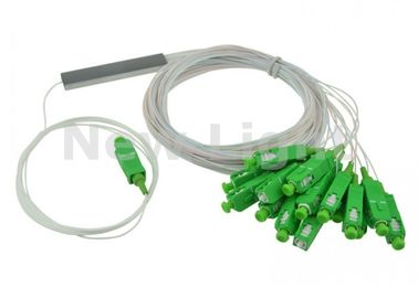 خرید 0.9 میلیمتر قطر کوتاه 1x16 PLC شکاف، E - GPO تنها حالت SC APC شکاف online manufacture