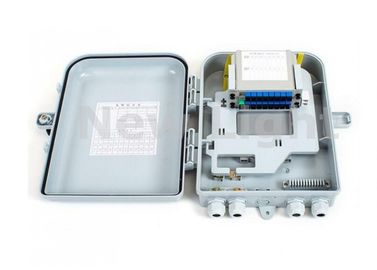 خرید مواد فلزی پلی اتیلن 16 پورت FTTH بسته جعبه / جعبه تقسیم نوری برای LAN / CATV online manufacture