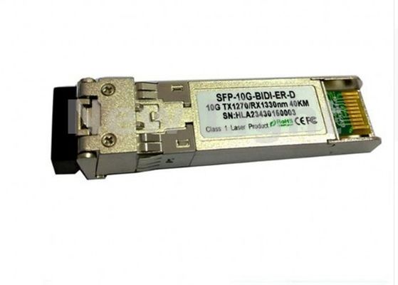 خرید فرستنده و گیرنده فیبر نوری دو جهته 10 گیگابیت بر ثانیه SFP+ با کانکتور LC برای کاربردهای تک حالته 40 کیلومتری online manufacture