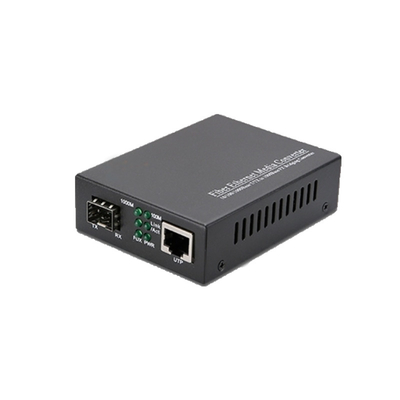 خرید 10/100/1000M Media Converter تک حالت LC فرستنده فیبر نوری SFP online manufacture
