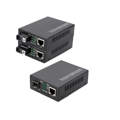 خرید 1.25G SFP فایبر رسانه تبدیل کننده LC کانکتور Tx1550nm DFB تک حالت 3.3V منبع برق online manufacture