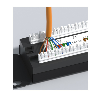 خرید پانل فلزی RJ45 اترنت با مدیریت کابل 1U ارتفاع محافظ سازگاری برای online manufacture