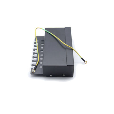 خرید پانل پیچ RJ45 فلزی سیاه 1U برای شبکه های اترنت Cat6a با پایان IDC 110/Krone online manufacture
