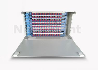 خرید FTTX / FTTH فیبر نوری توزیع قاب 19 اینچ 96 پورت فیبر پچ پانل online manufacture