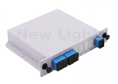 خرید پلاتر نوع Waveguide Fiber Optic Splitter جعبه 1x4 Splitter PLC با اتصال SC UPC online manufacture