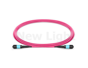 خرید 5M OM4 12 هسته زن MPO / MTP - MPO فیبر نوری فیبر نوری LSZH 3.0 کابل قرمز online manufacture