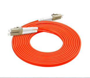 خرید 62.5 / 125 فیبر نوری پچ بند ناف LC LC 3.0mm طول سفارشی رنگ نارنجی online manufacture