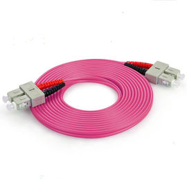 خرید Multi Mode Duplex Optical Fiber Patch Cord OM4 3.0 SC TO SC کابل فیبر پچ online manufacture