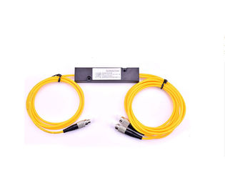 خرید طول عمر 1x2 PLC Splitter، Mini FC / UPC فیبر نوری کوپلینگ Splitter برای جعبه توزیع online manufacture