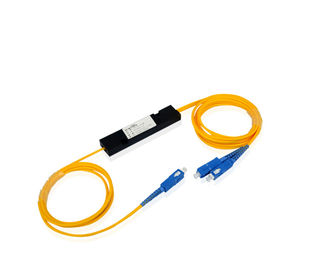 خرید تنها حالت 1 X 2 فیبر نوری شکاف SC / UPC PLC CATV / FTTX سیستم برنامه online manufacture