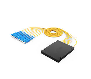 خرید FTTH 1 X 8/32 نوری PLC splitter ماژول SC اتصال PC WDM / CWDM حالت واحد online manufacture