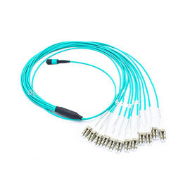 خرید 10Gbs OM3 Multi Mode MTP کابل Fanout برای 4 Duple LC Patch Cord online manufacture