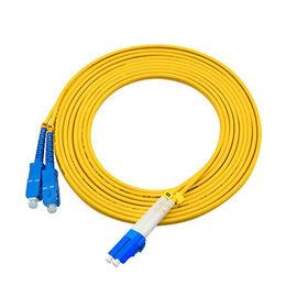 خرید 3 متر LC به SC یکپارچه فیبر جیر جیر ژاکت زرد نصب آسان online manufacture