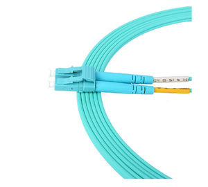 خرید Multi Mode Duplex Optical Fiber Patch Cord OM3 LSZH Material Jacket قطر 3.0mm online manufacture