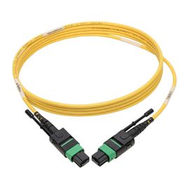 خرید 12 فیبر کشویی نوع MPO MTP MPTP تنها حالت APC فیبر پچ کابل برای QSFP 40/100 گیگابایت online manufacture